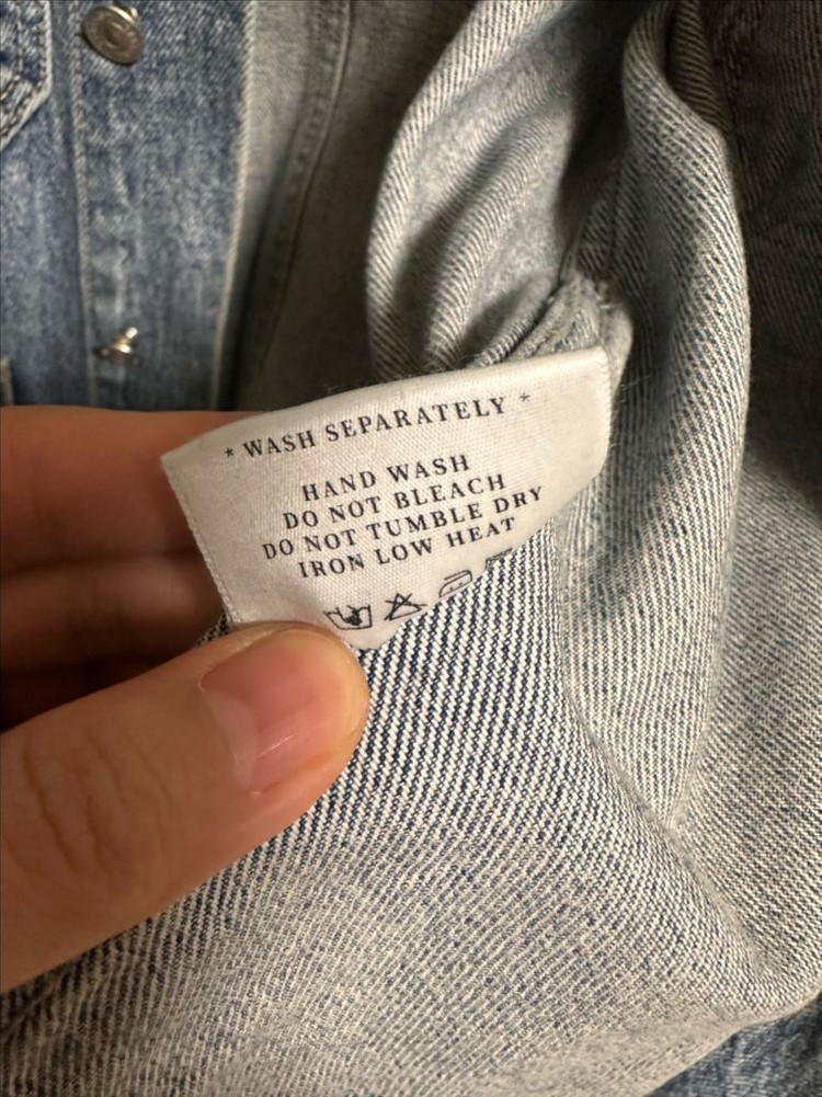 1회착용)MWL 데님 자켓--5