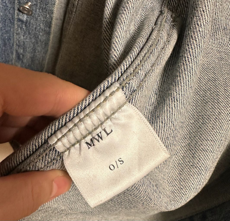 1회착용)MWL 데님 자켓--4