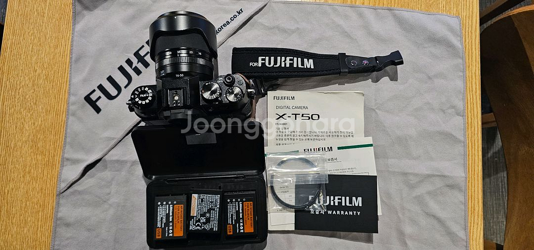 후지필름 X-T50 카메라 블랙와 16-50mm 렌즈,--1