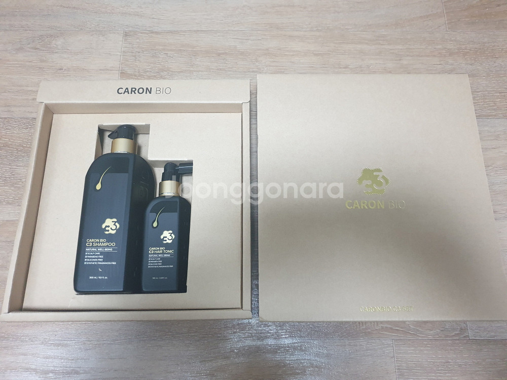 카론바이오 C3 샴푸 + 헤어토닉 세트 두피모발케어 천연약산성 탈모샴푸 미개봉 새제품--1