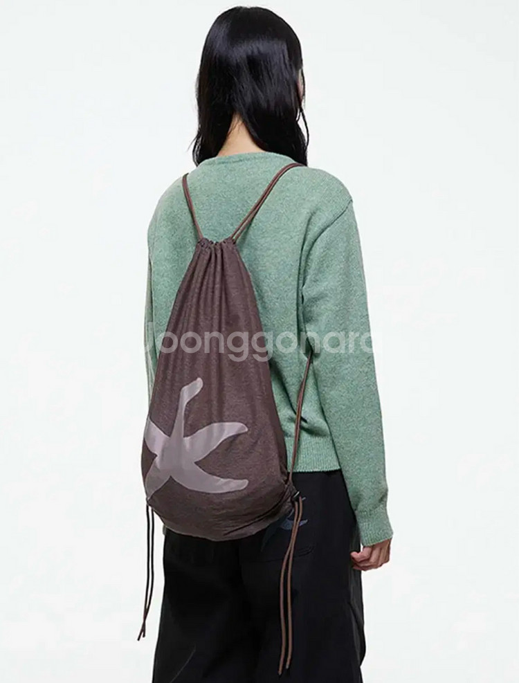 TCM starfish gym sack (brown)--2