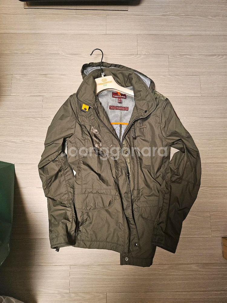 파라점퍼스 자켓 트렌치코트 점퍼 화이트 카키--0