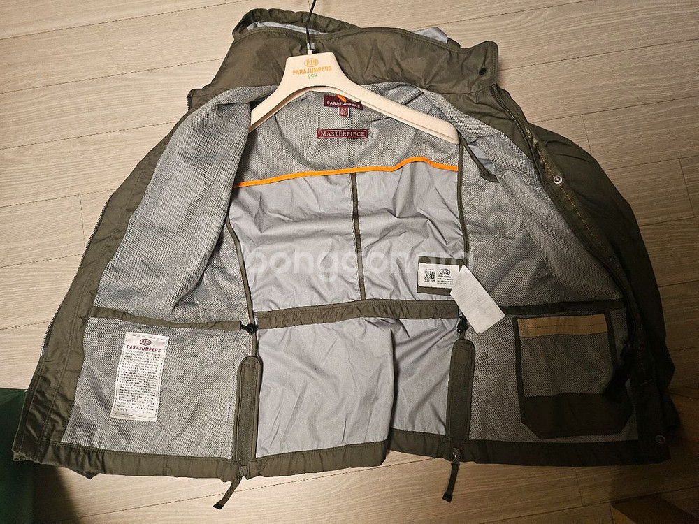 파라점퍼스 자켓 트렌치코트 점퍼 화이트 카키--2