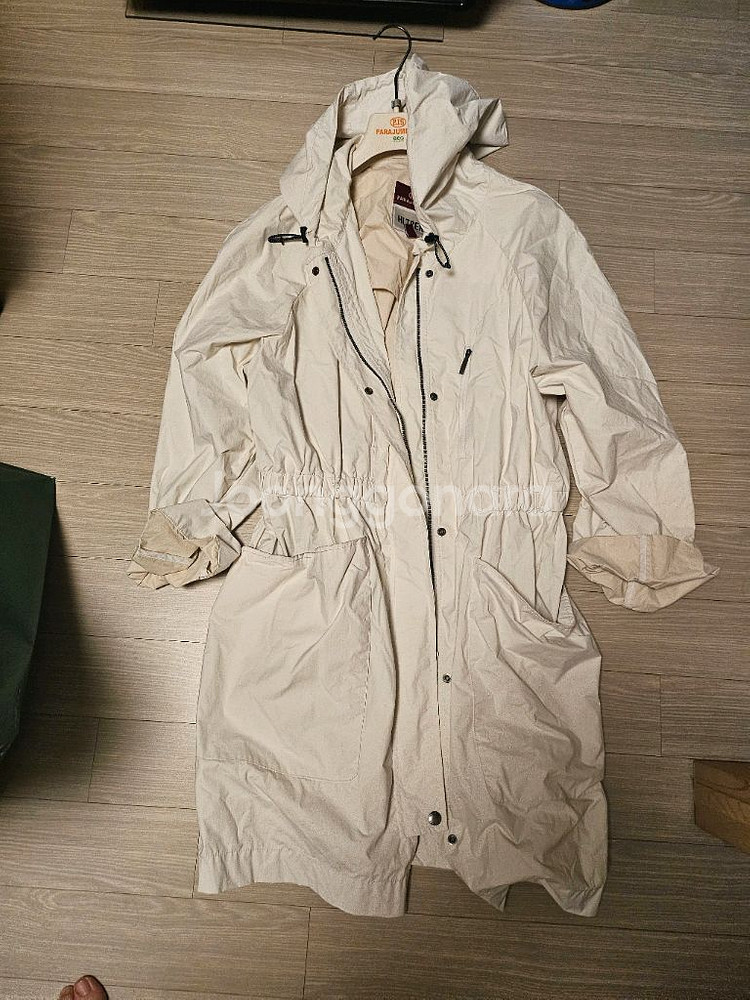 파라점퍼스 자켓 트렌치코트 점퍼 화이트 카키--5