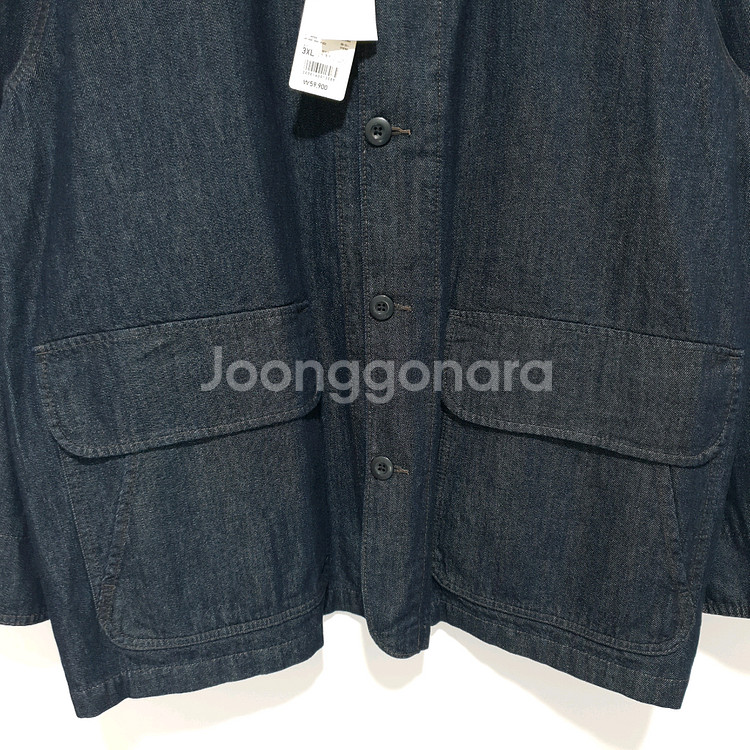 유니클로 데님 유틸리티 자켓 3XL_M0960--2