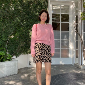 홍메리 핑크 니트 한번착용