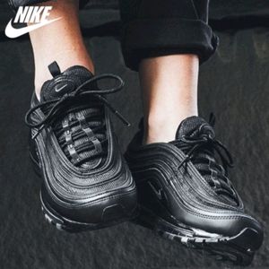 나이키 우먼스 에어맥스97 스니커즈 운동화 블랙 265