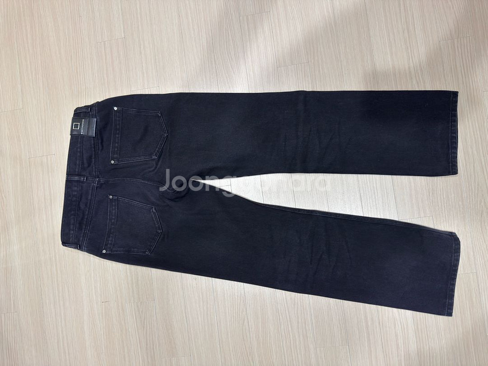 우영미 롱스트레이트 흑청 데님 22ss--2