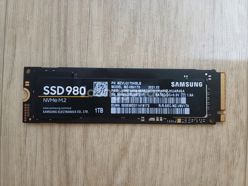 삼성 SSD980 1TB--0