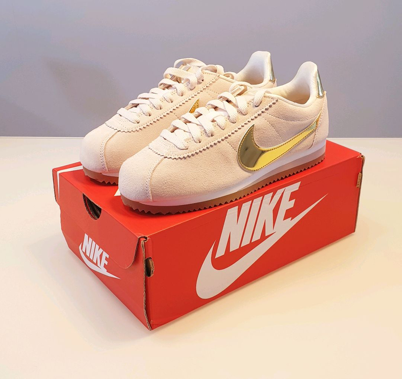 [새상품] 나이키 팬텀 코르테즈 SE 벨벳 메탈릭골드7--1