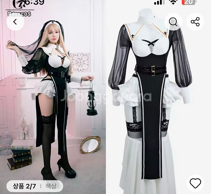 새상푼/ 할로윈 수녀 코스프레 팔아요--0