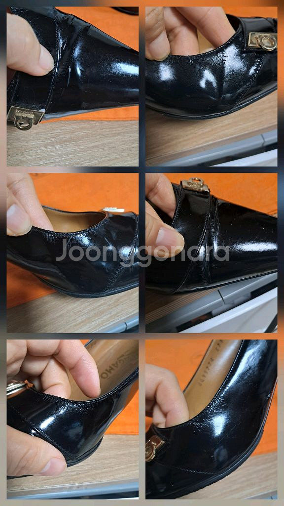 페라가모 블랙 힐 7D사이즈(약 240245)--8