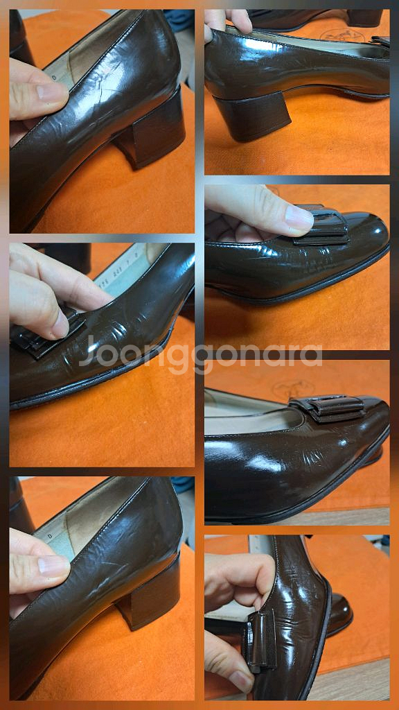 페라가모 펌프스 여성구두 브라운 7D(약 245추천)--6