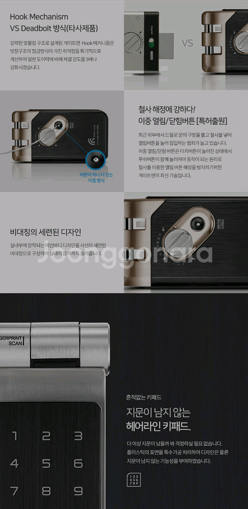 미사용 게이트맨 지스와이프 도어락 판매해요--5