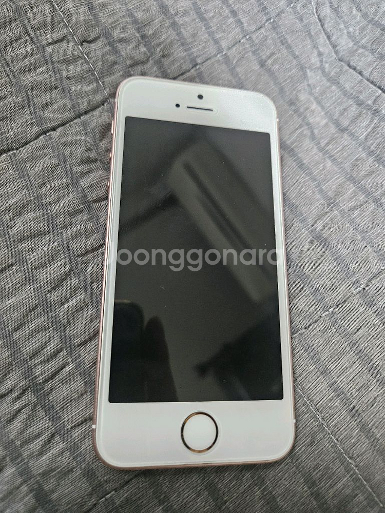 S급 순정 아이폰se1 로즈골드 128g 배터리100--1