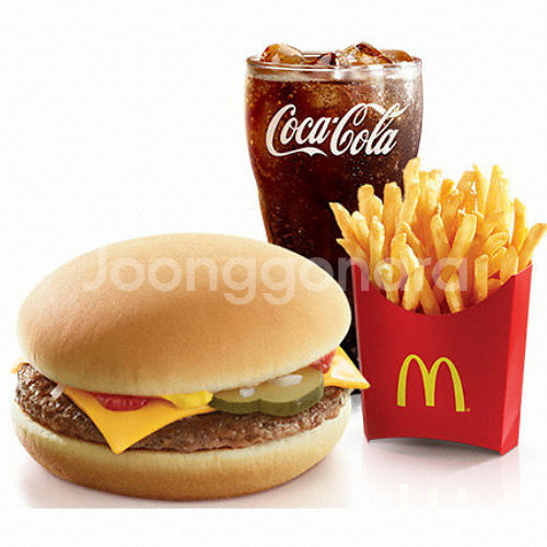 맥도날드 치즈버거세트, 노브랜드 어메이징더블업세트--0