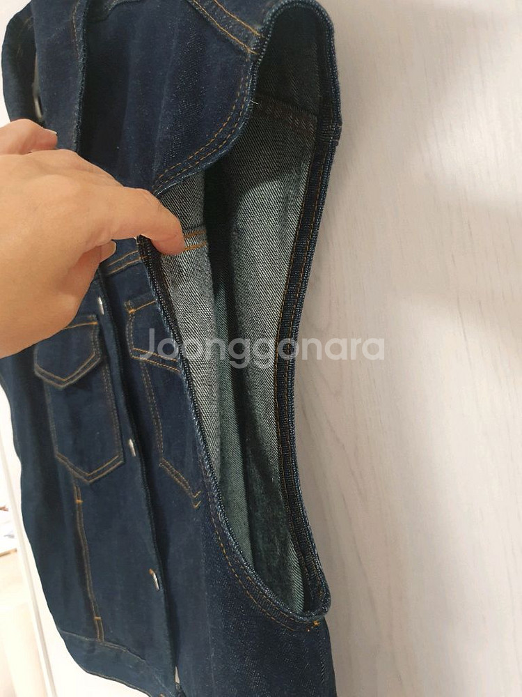 캡소매 청조끼--3