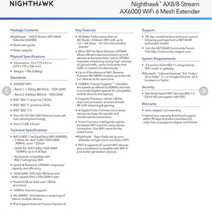 Netgear 나이트호크 E-AX80 와이파이 확장기