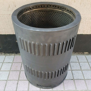 수제 화목 난로(원통형) - 신품 + 캠핑용 의자(침대