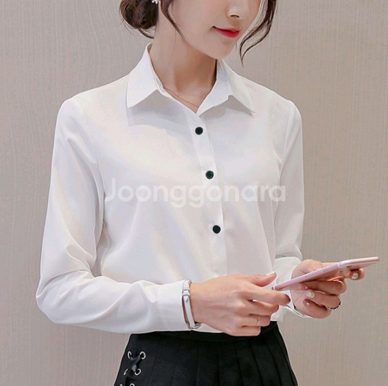 면접용 복장 여성셔츠--0