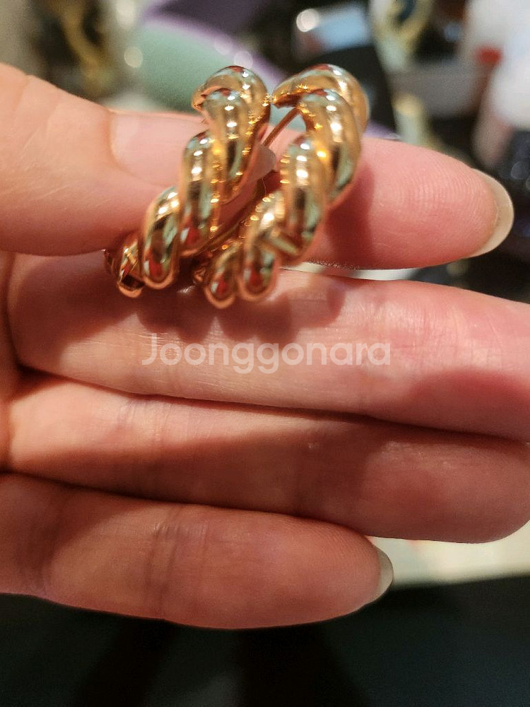 18k 꼬임 귀걸이--2
