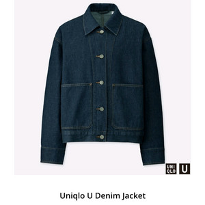 유니클로 U 데님 자켓입니다