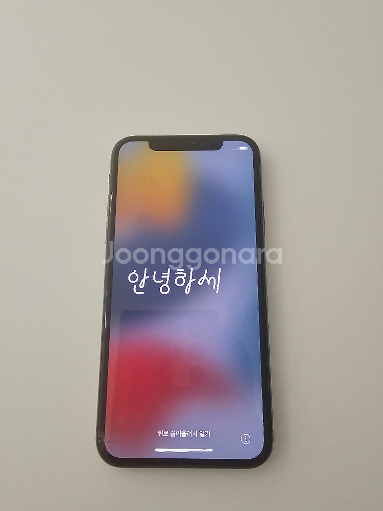 아이폰 X 블랙(스페이스 그레이) 64GB 중고--0