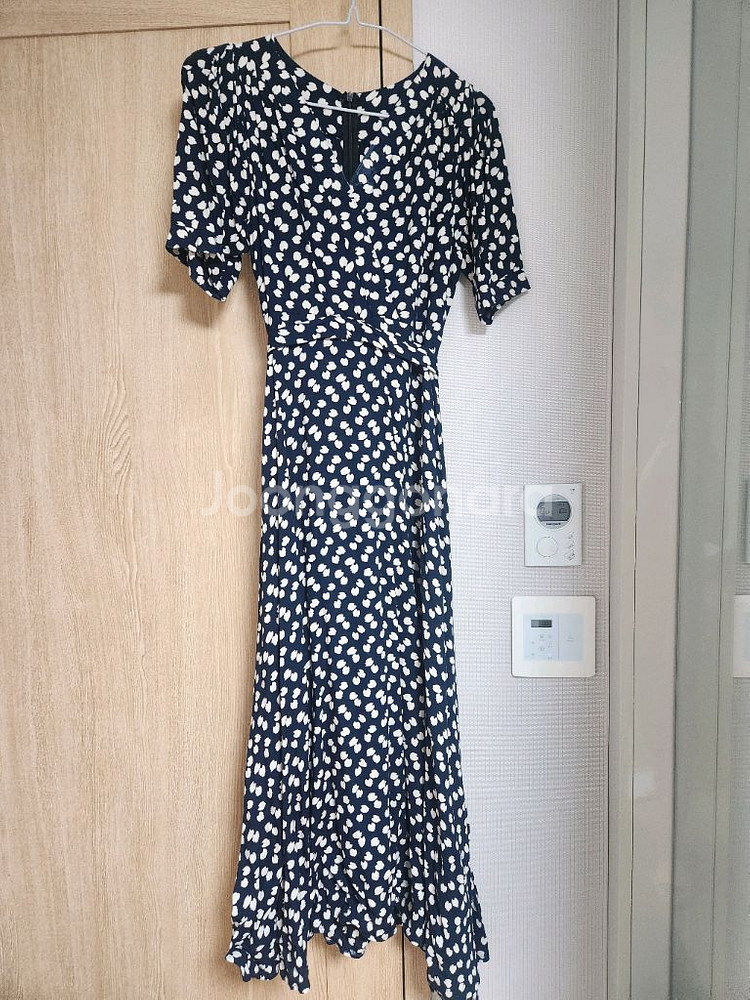 네이비 롱원피스--1