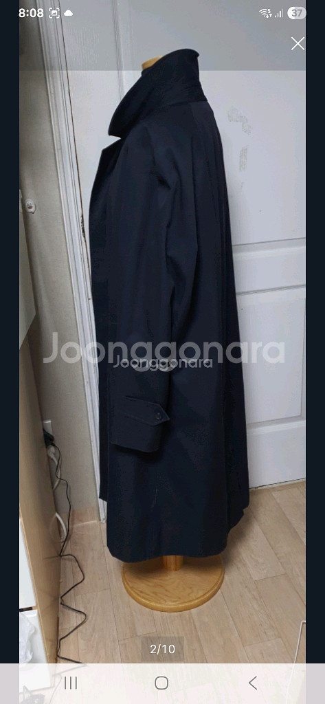 정품 버버리 남성 트렌치코트 100(모 내피 있음)--1