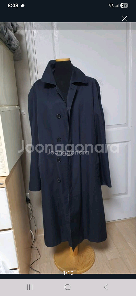 정품 버버리 남성 트렌치코트 100(모 내피 있음)--0