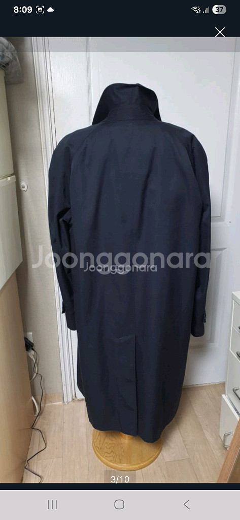 정품 버버리 남성 트렌치코트 100(모 내피 있음)--2