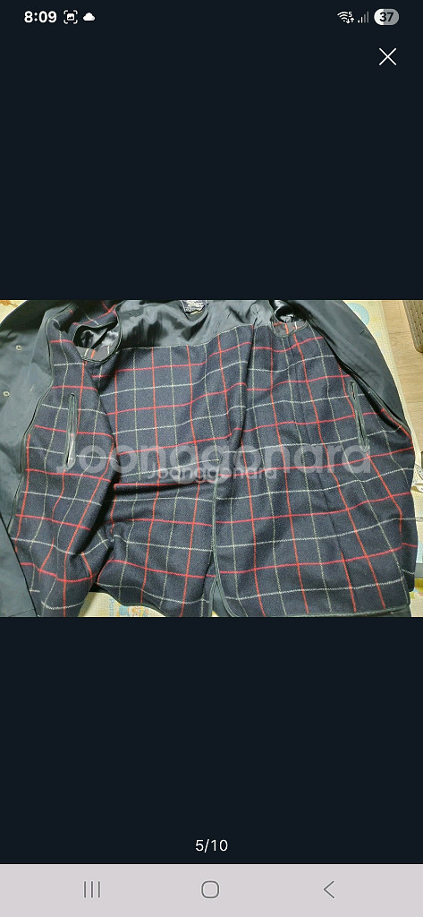 정품 버버리 남성 트렌치코트 100(모 내피 있음)--4