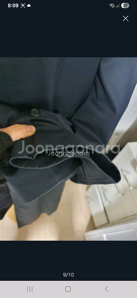 정품 버버리 남성 트렌치코트 100(모 내피 있음)--8