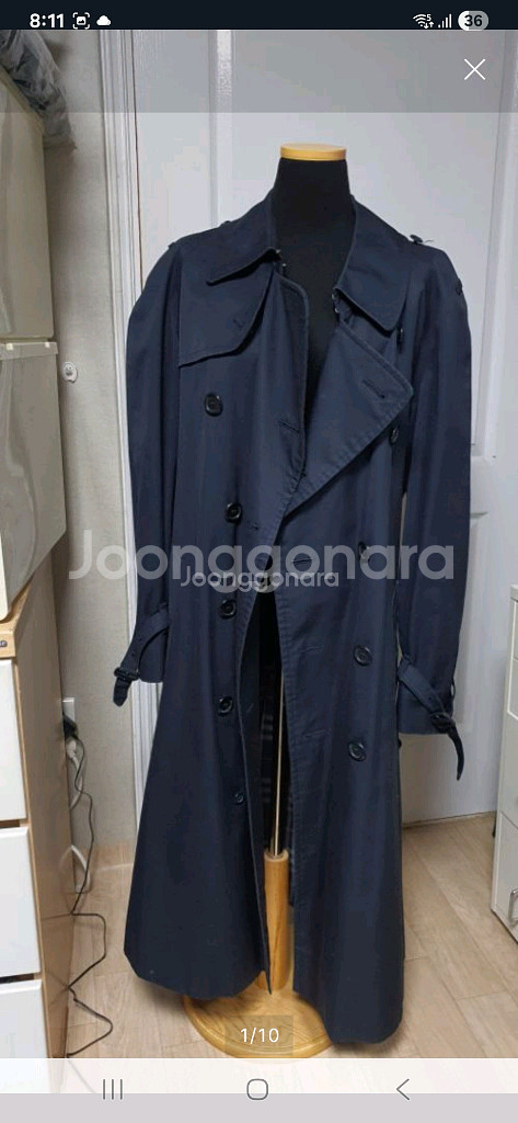 정품 버버리 남성트렌치코트 (약 95~100)--0