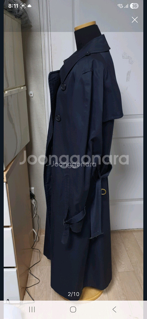 정품 버버리 남성트렌치코트 (약 95~100)--1