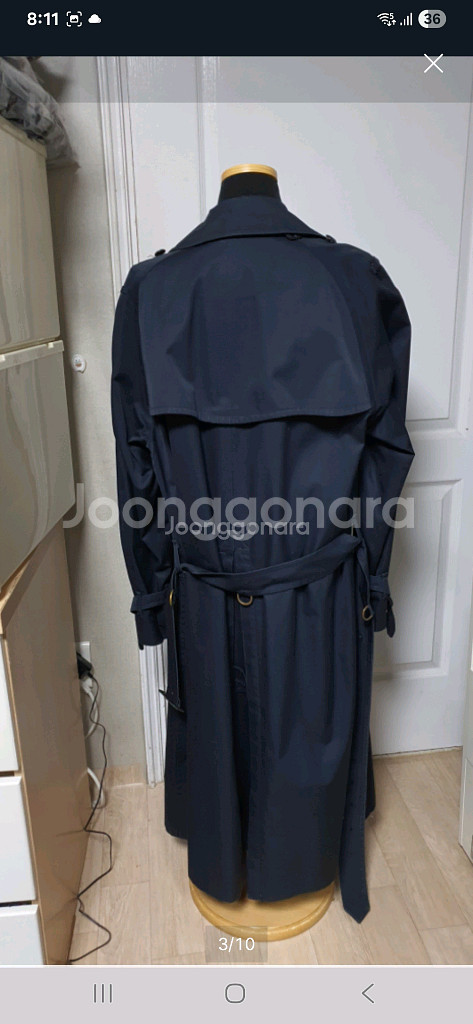 정품 버버리 남성트렌치코트 (약 95~100)--2