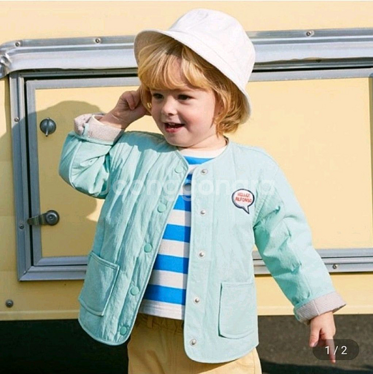 (새제품) 유아 청자켓 경량패딩 아이옷 110--0