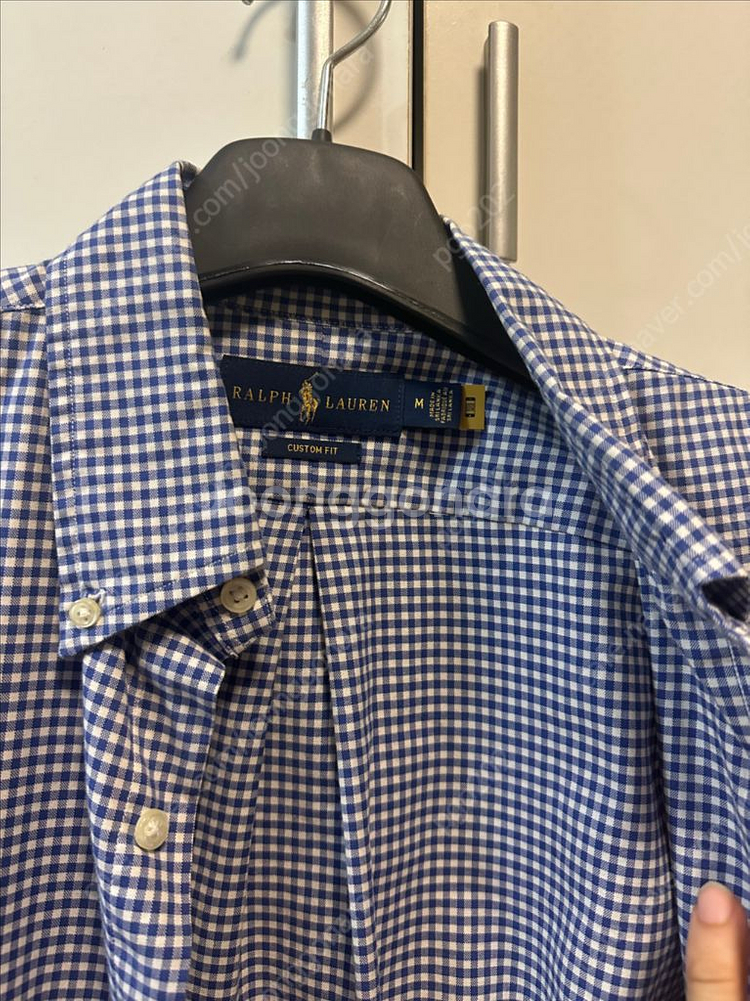 폴로 랄프로렌 깅엄체크셔츠 M--1