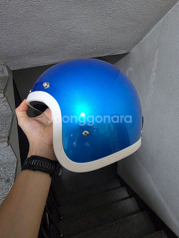 티티앤코 소두핏 헬멧 블루/화이트 S~2XL--1