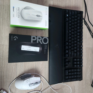 레이저 헌츠맨 키보드,로지텍 지슈라2,g502x 마우스