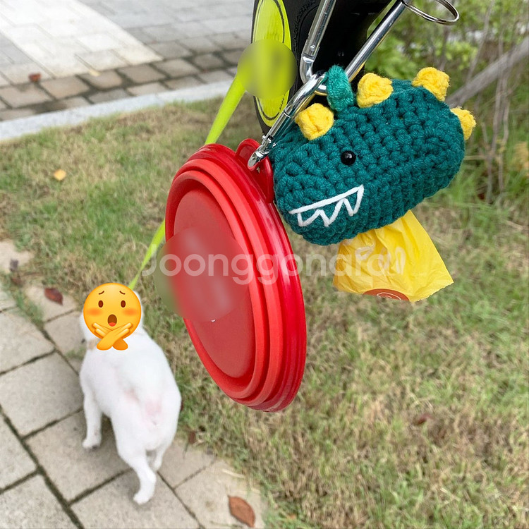 펫츄 강아지 배변봉투 파우치 동물풉백(공룡,코알라)똥츄--3