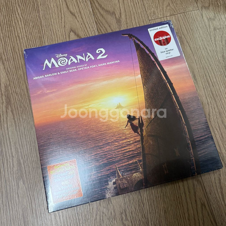 디즈니 모아나2 OST 블루 스플래터 LP 한정반--0
