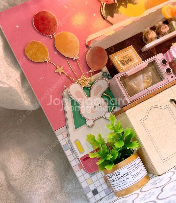 [38번] DIY 미니어처하우스 완성품 (LED)--5