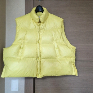 노랑오리조끼패딩