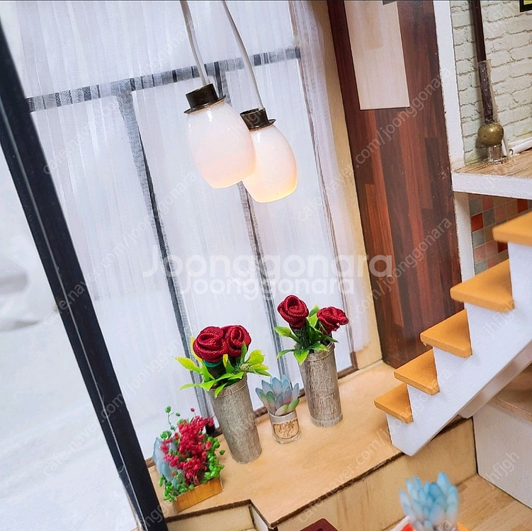 [42번] DIY 미니어처 완성품 (리모컨 LED, 오--2