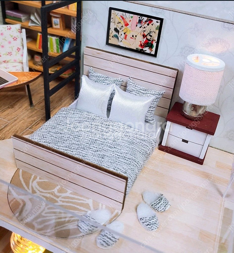 [42번] DIY 미니어처 완성품 (리모컨 LED, 오--5