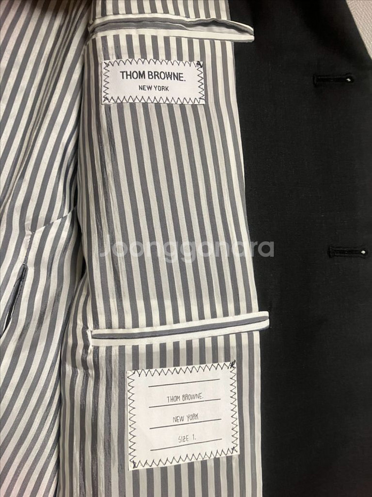 톰브 수트 및 체크셔츠 1사이즈--4