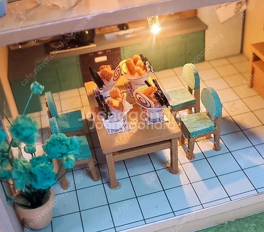 DIY 미니어처하우스 완성품 (LED)--2