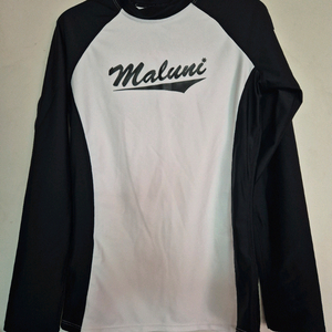 Maluni 래쉬가드 M 사이즈 블랙 화이트