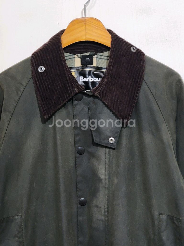(M) 바버 뷰포트 왁스자켓 올리브그린 왁싱점퍼--1